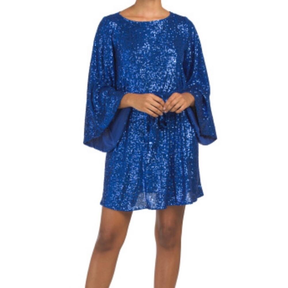 NWT Jay Godfrey Maggie Mini Dress Royal Blue Sequins Women’s Size 2